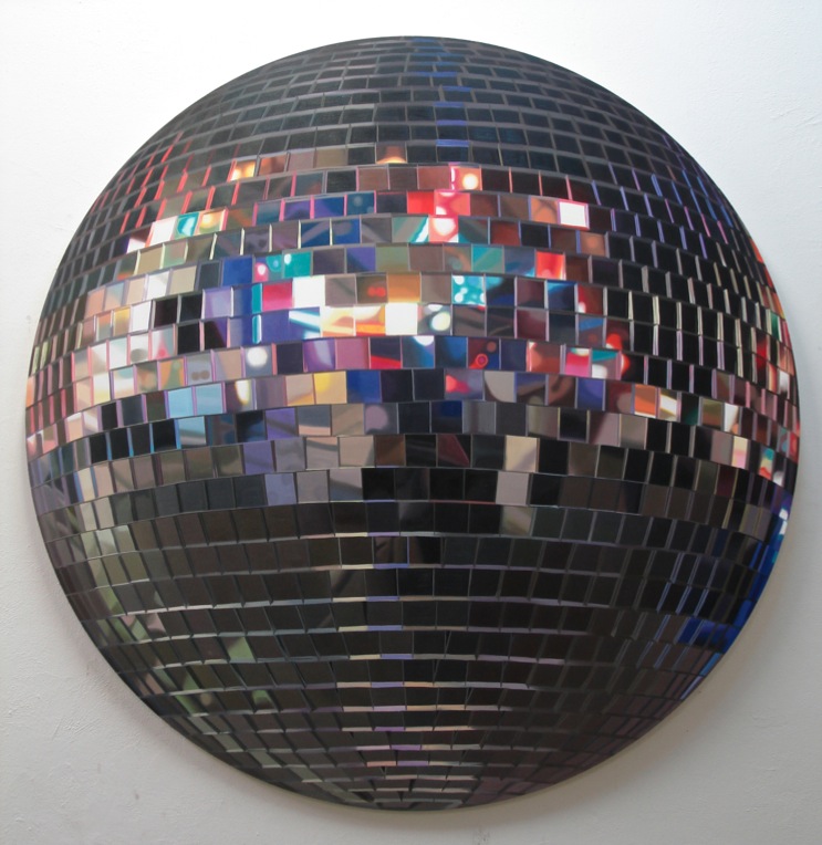 Disco in Grossefreiheit 02  · Oil on canvas · diameter170cm á 2009