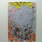 Kirsi Mikkola, COSMO, construction of painted paper, 97x69 cm, 2009 