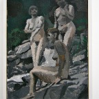 Three Girls, acryl on canvas,40cmx30cm,2010