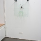 F.U. ihr kotzt mich an, installation, resin, safety glass, metal, paint, approx. 70 x 60 x 20 cm, 2010